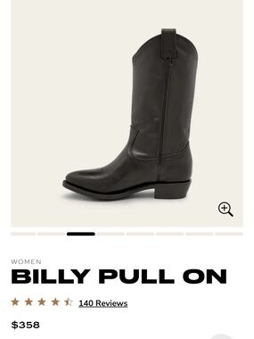 Frye Billy Pull On Women's Tall Western Boot in Black